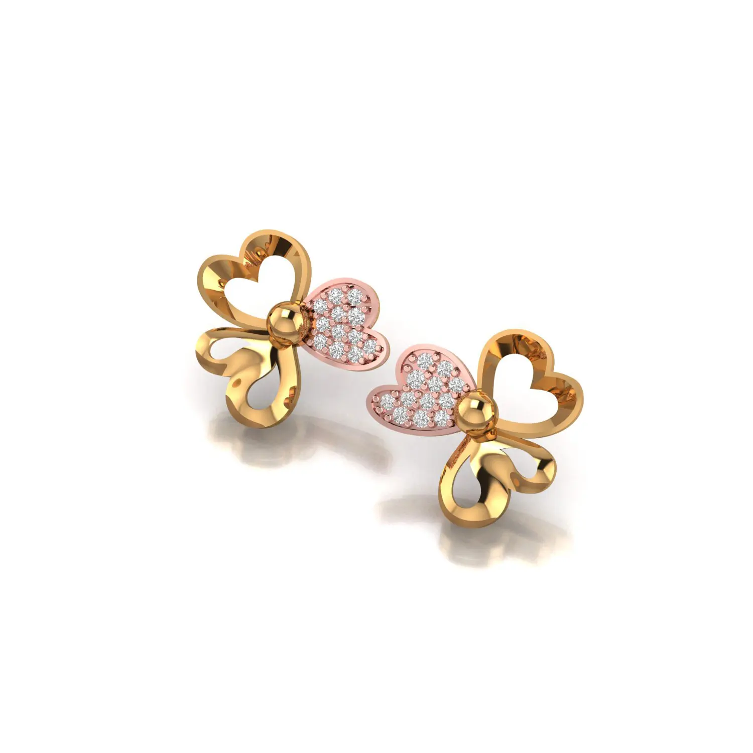 American Diamond Earrings Manufacturers in Mumbai, American Diamond Stud Earrings  Suppliers Exporters in India